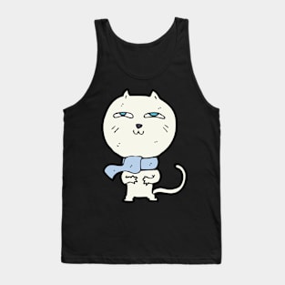 You asleep yet? A sneaky cat Gift Idea Tank Top